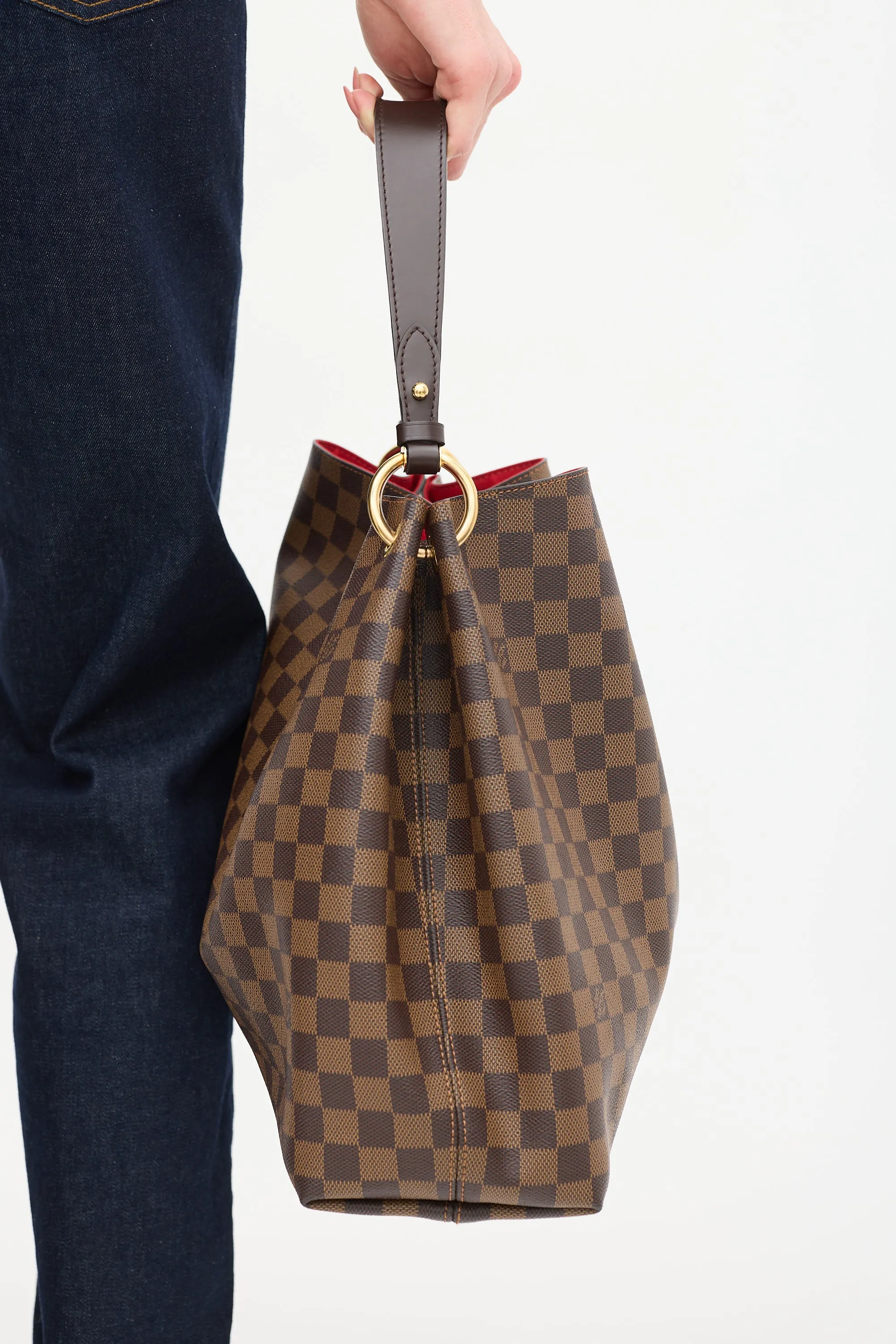 2018 Brown Damier Ebene Graceful Shoulder Bag