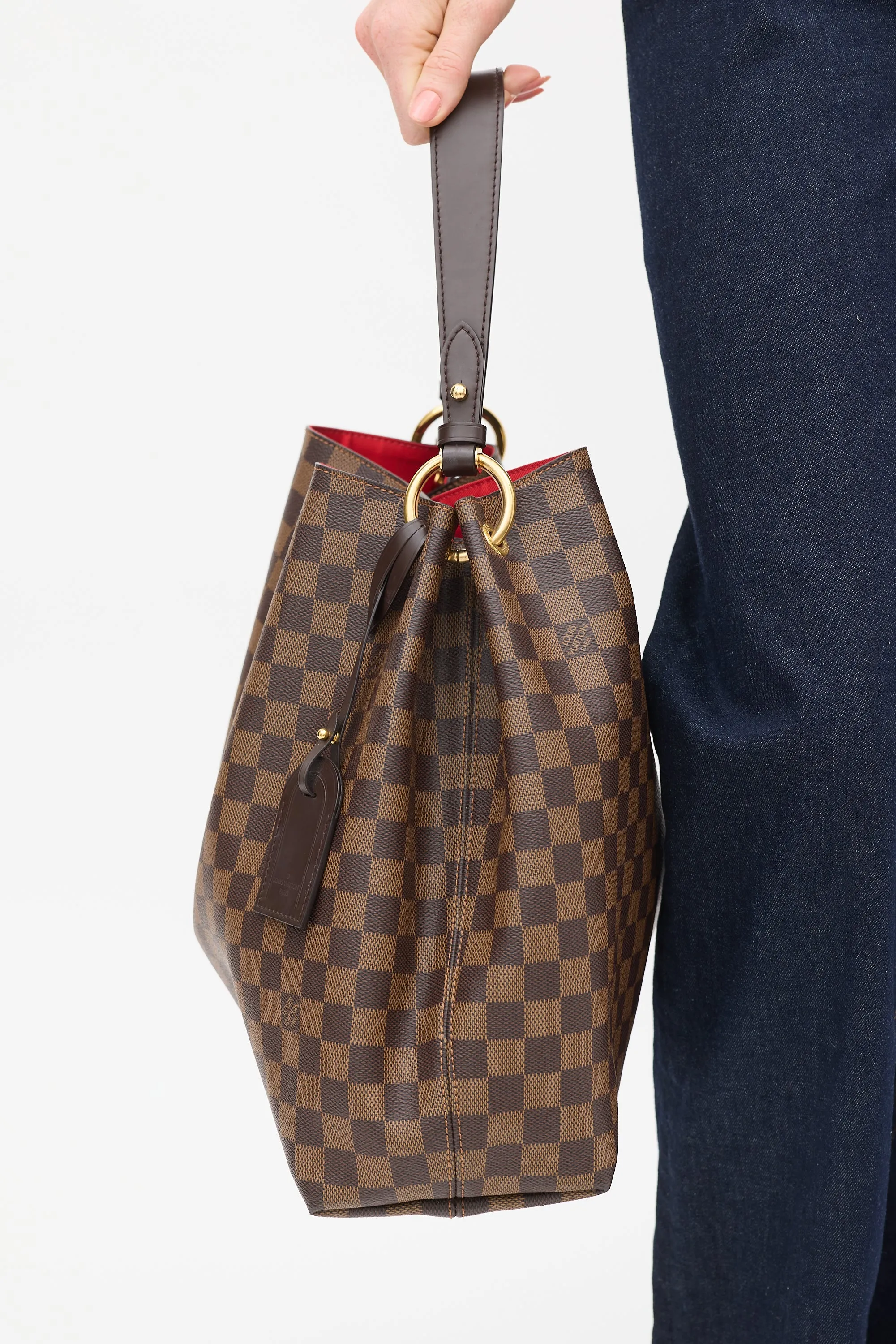 2018 Brown Damier Ebene Graceful Shoulder Bag