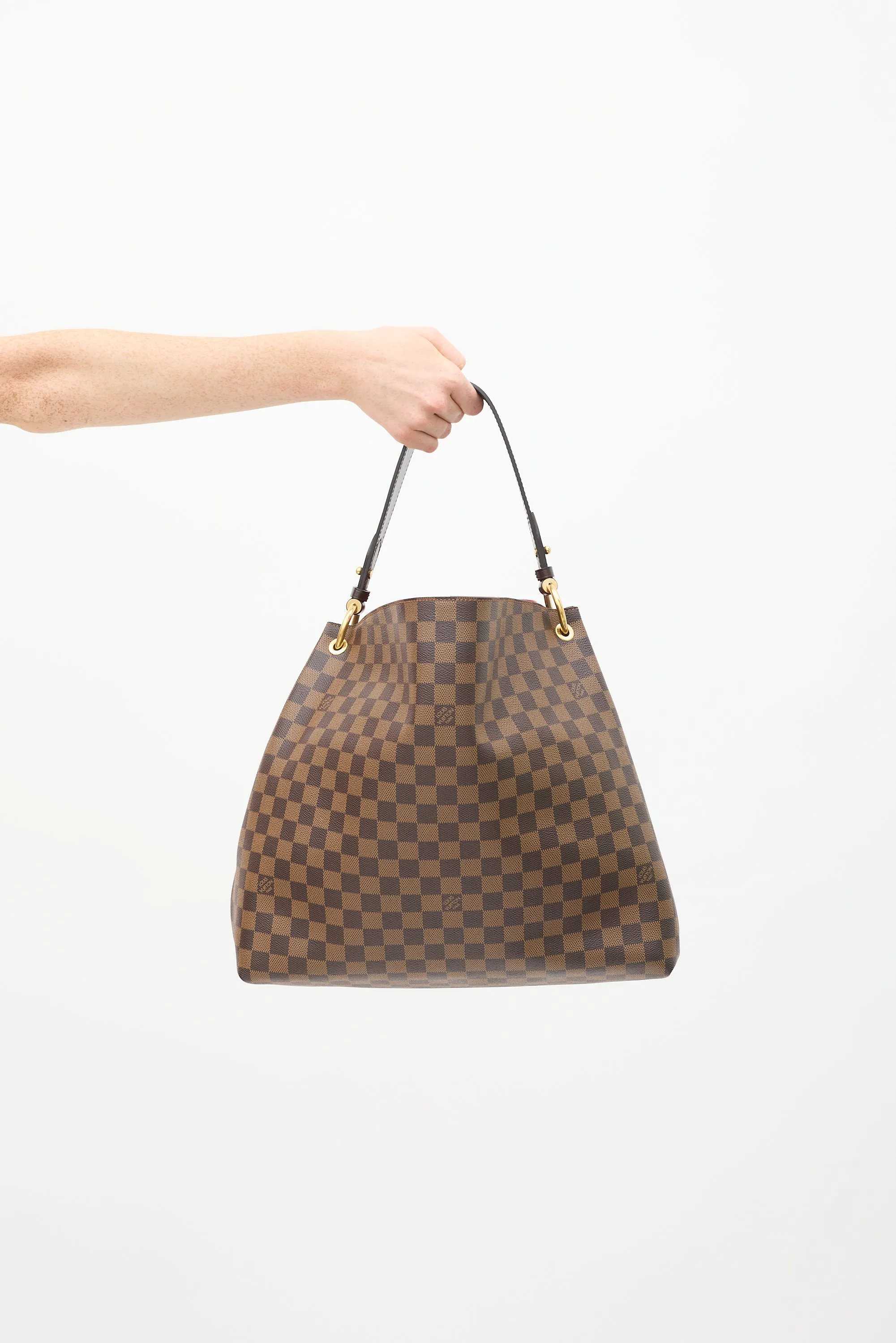 2018 Brown Damier Ebene Graceful Shoulder Bag