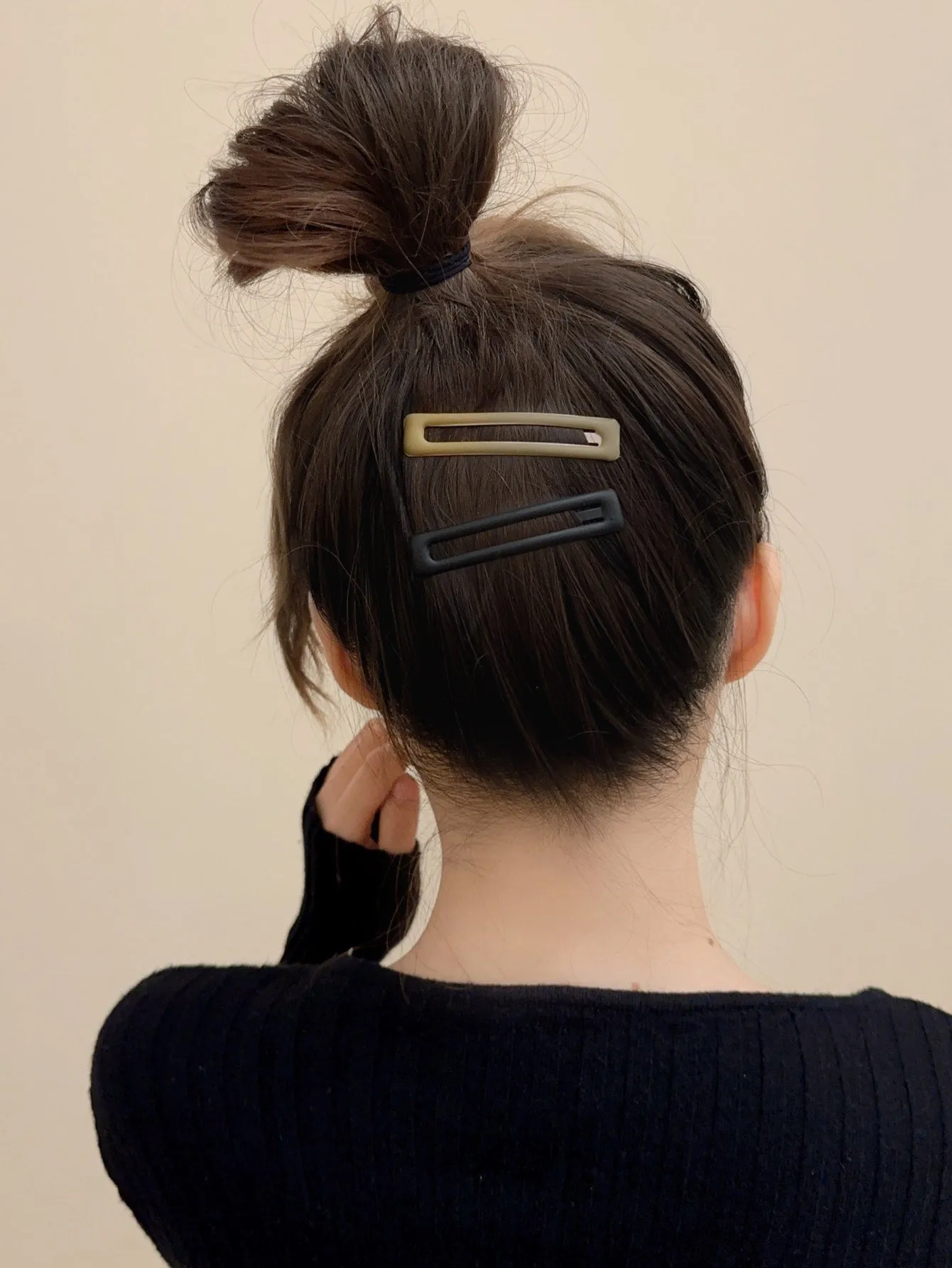 6pcs/Set Coffee-Colored Minimalistic Matte Hair Clips, Cute Side Clip Hairpin