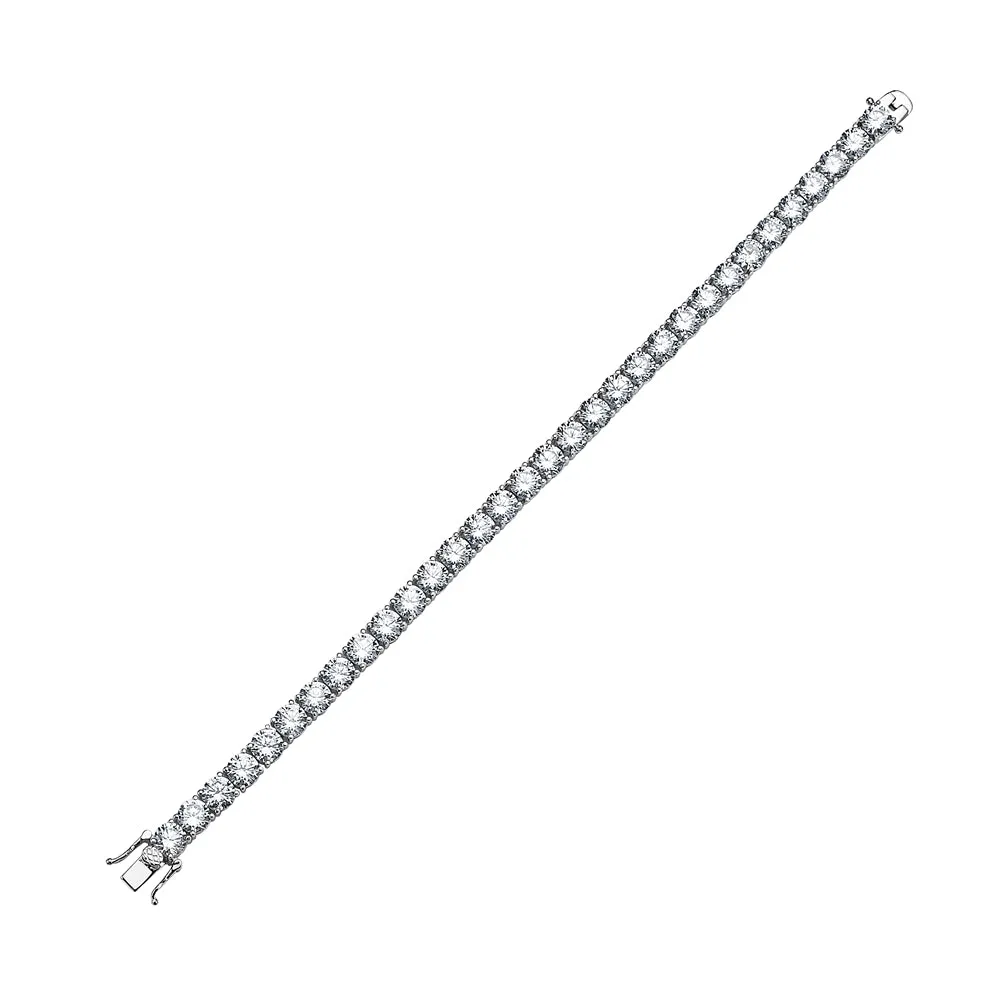 925 Sterling Silver Cubic Zirconia Tennis Bracelet