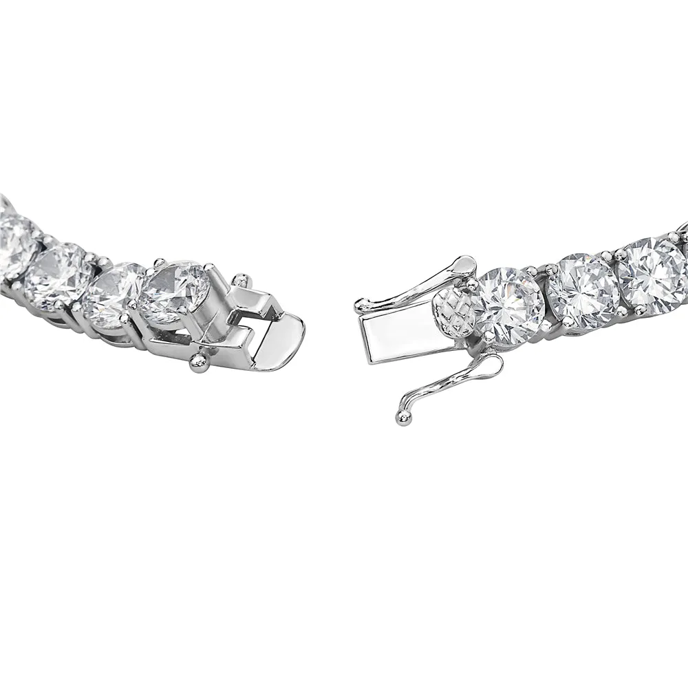 925 Sterling Silver Cubic Zirconia Tennis Bracelet