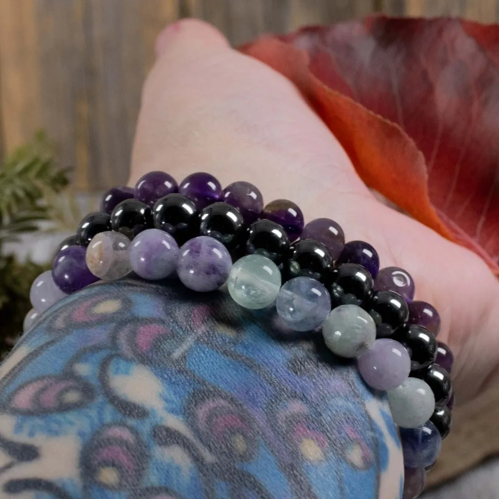 Addiction Support - Crystal Bracelet Intention Set