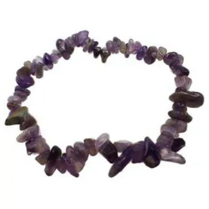 Amethyst chip bracelet