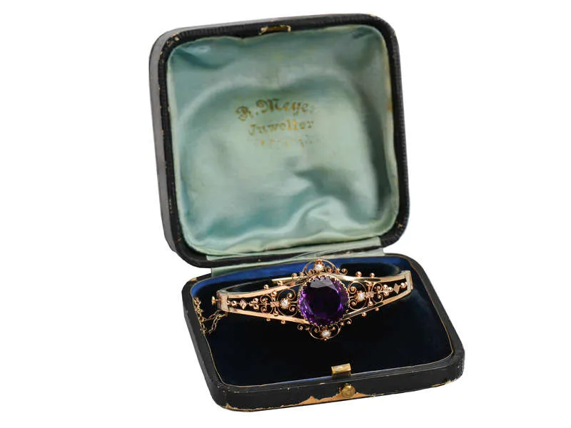 Amethyst Pearl Bracelet - Original Box!