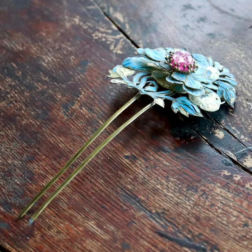 Antique Tian-Tsui (點翠) Hair Pin - Large