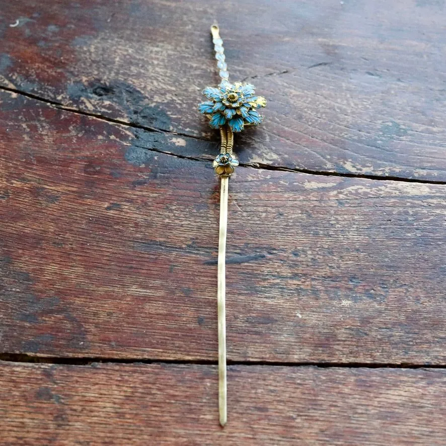 Antique Tian-Tsui (點翠) Hair Pin - Large