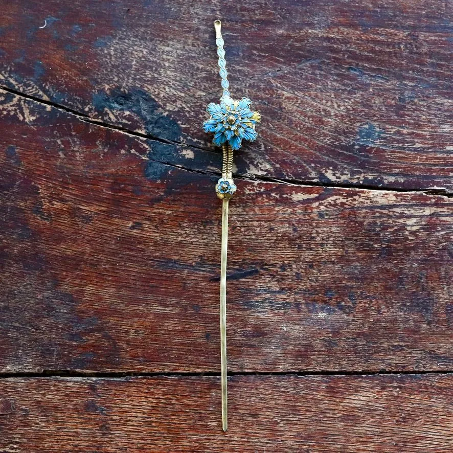 Antique Tian-Tsui (點翠) Hair Pin - Large