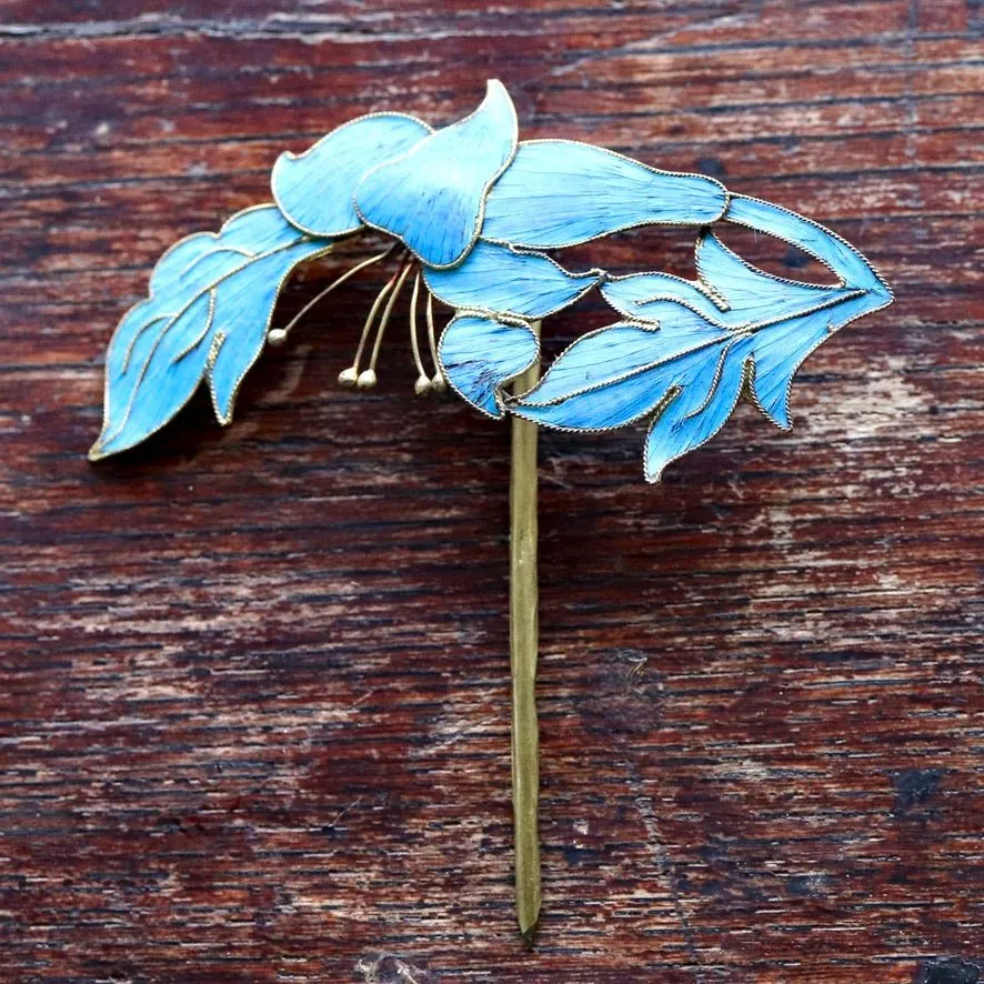 Antique Tian-Tsui (點翠) Hair Pin - Small