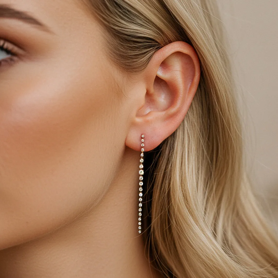 Aurelle Diamond Dangle Earrings