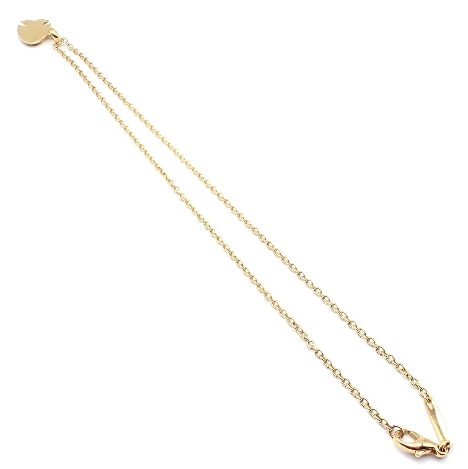 Authentic! Bulgari Bvlgari 18k Yellow Gold Coral Naturalia Fish Pendant Necklace