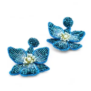 Blossom Earrings - Blue