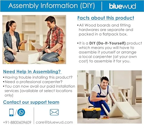 BLUEWUD Mayrite Round Engineered Wood Coffee Center Sofa Tea/Teapoy Console Table with Hairpin Leg for Sofa Set Living Room Home Hall (Wenge)