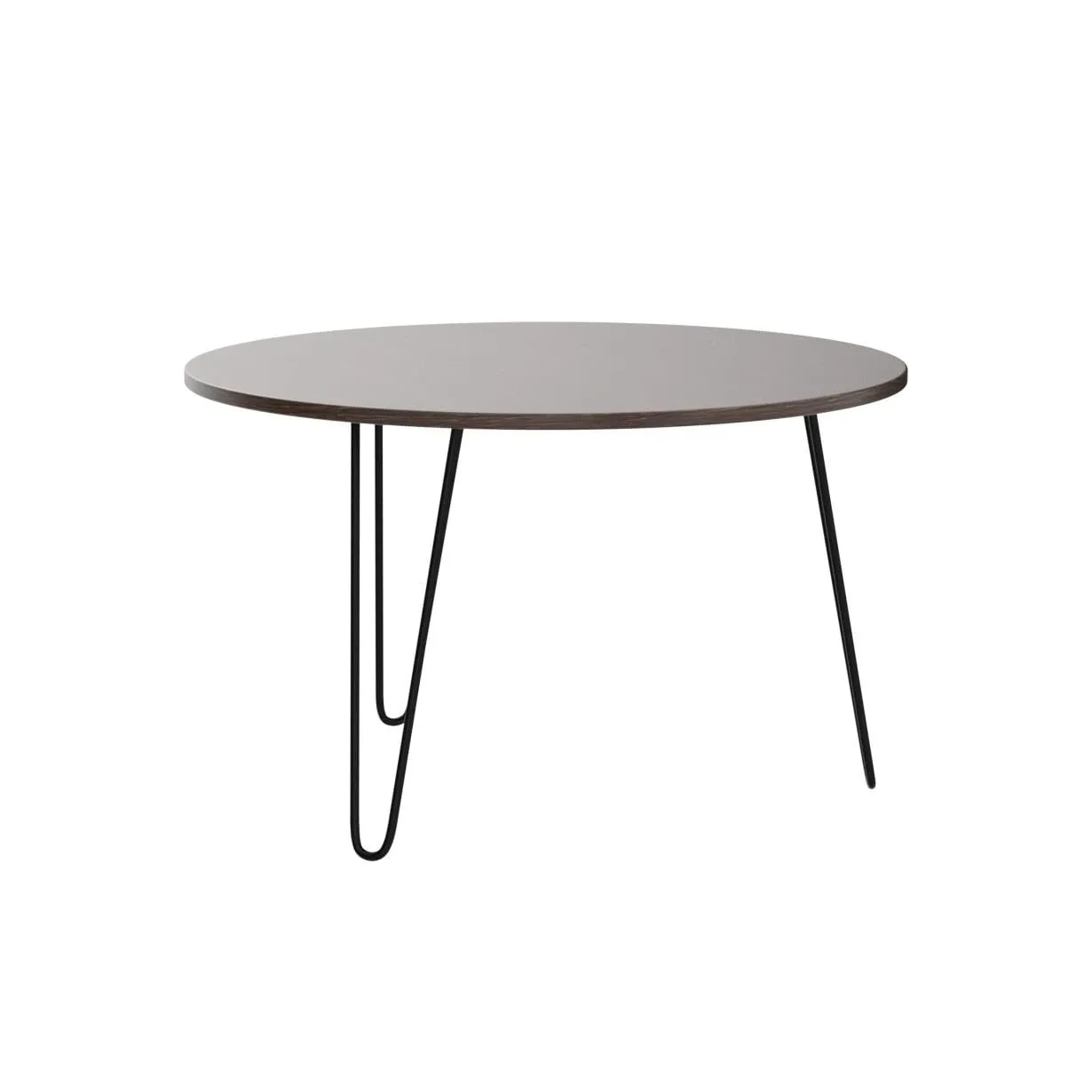 BLUEWUD Mayrite Round Engineered Wood Coffee Center Sofa Tea/Teapoy Console Table with Hairpin Leg for Sofa Set Living Room Home Hall (Wenge)