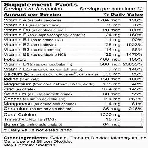 Bobs Best, Coral Calcium Supreme 90 Count (Pack of 2)