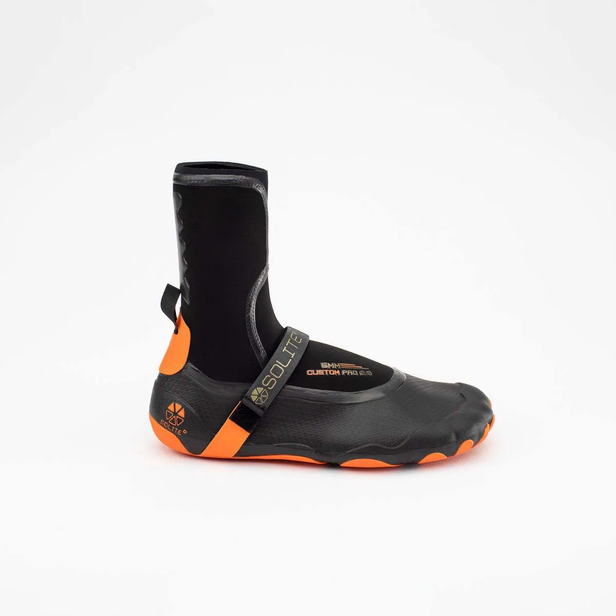 Booties 5mm SOLITE Custom Pro 2.0 (Orange/Black) Includes Heat Booster Socks