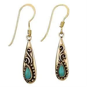 Bronze Drop Earring