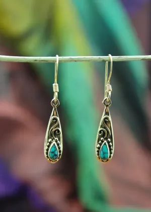 Bronze Drop Earring