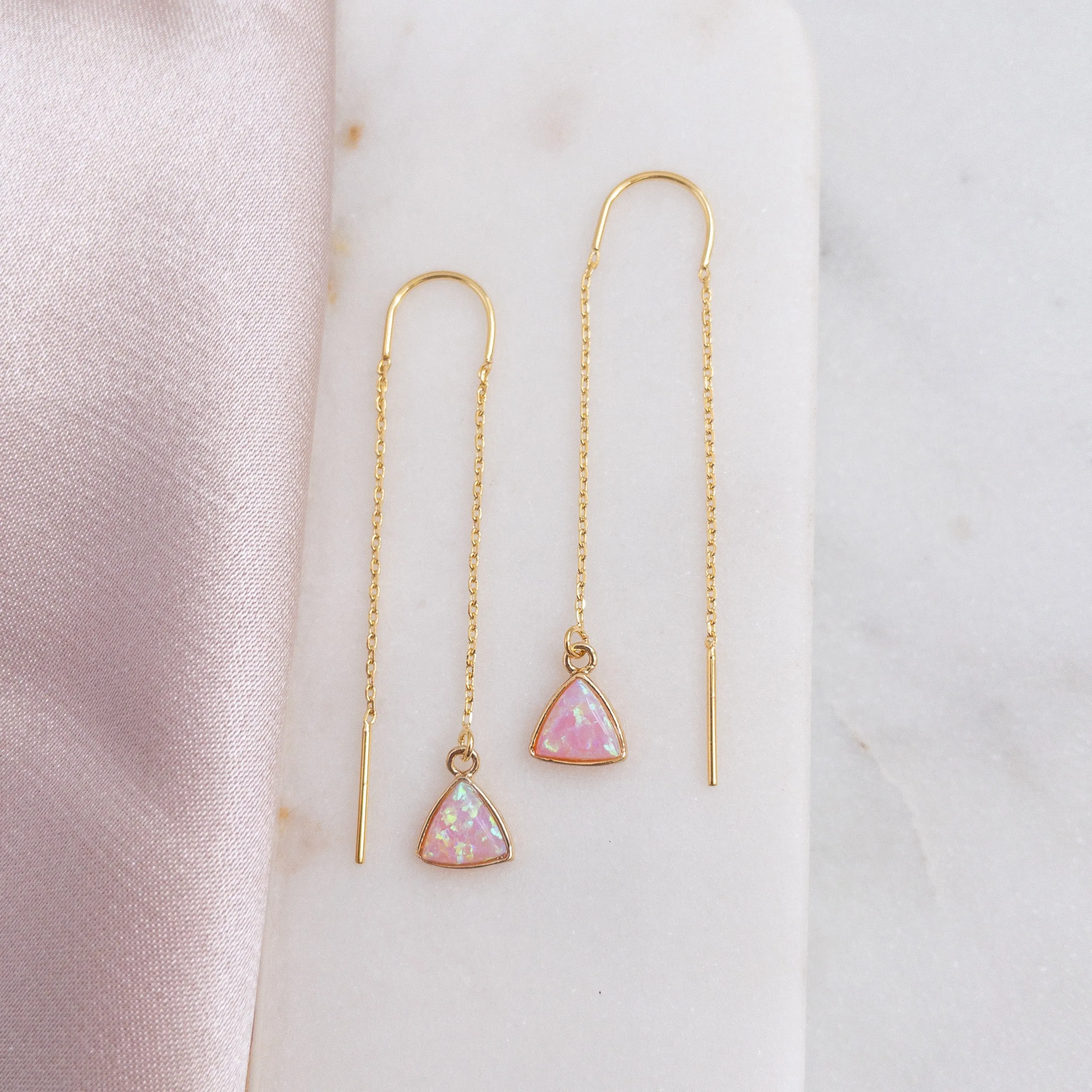 Catalina Threader Earrings - Silver