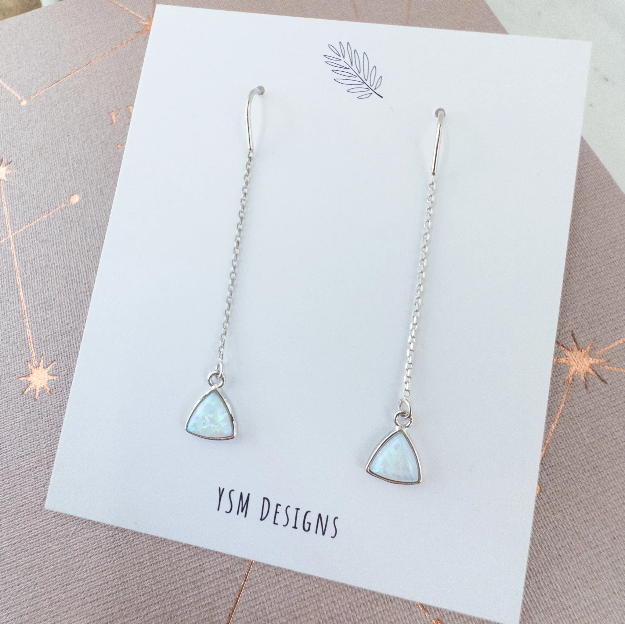 Catalina Threader Earrings - Silver