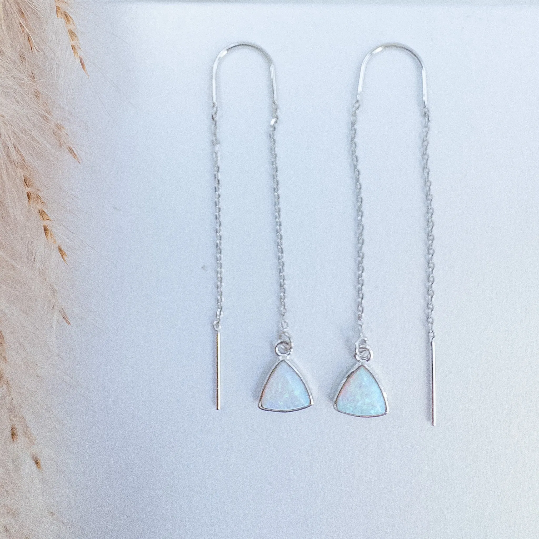 Catalina Threader Earrings - Silver