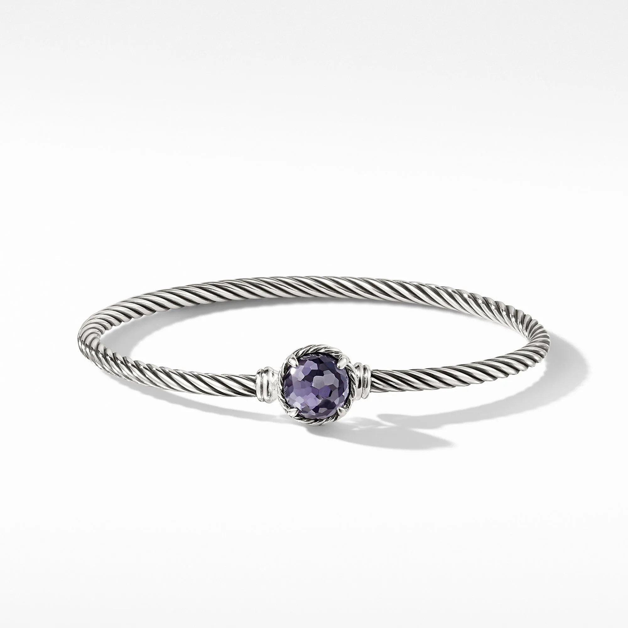 Chatelaine Bracelet with Lavender Amethyst over Hematine