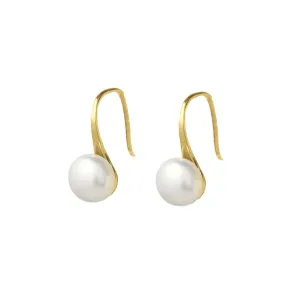 Chelsea Freshwater Pearl drop earrings Gold