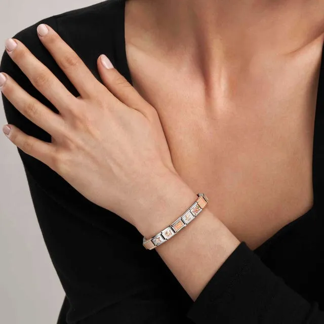 Composable Classic Right Drop White Opal Link - Rose Gold - 430514/07