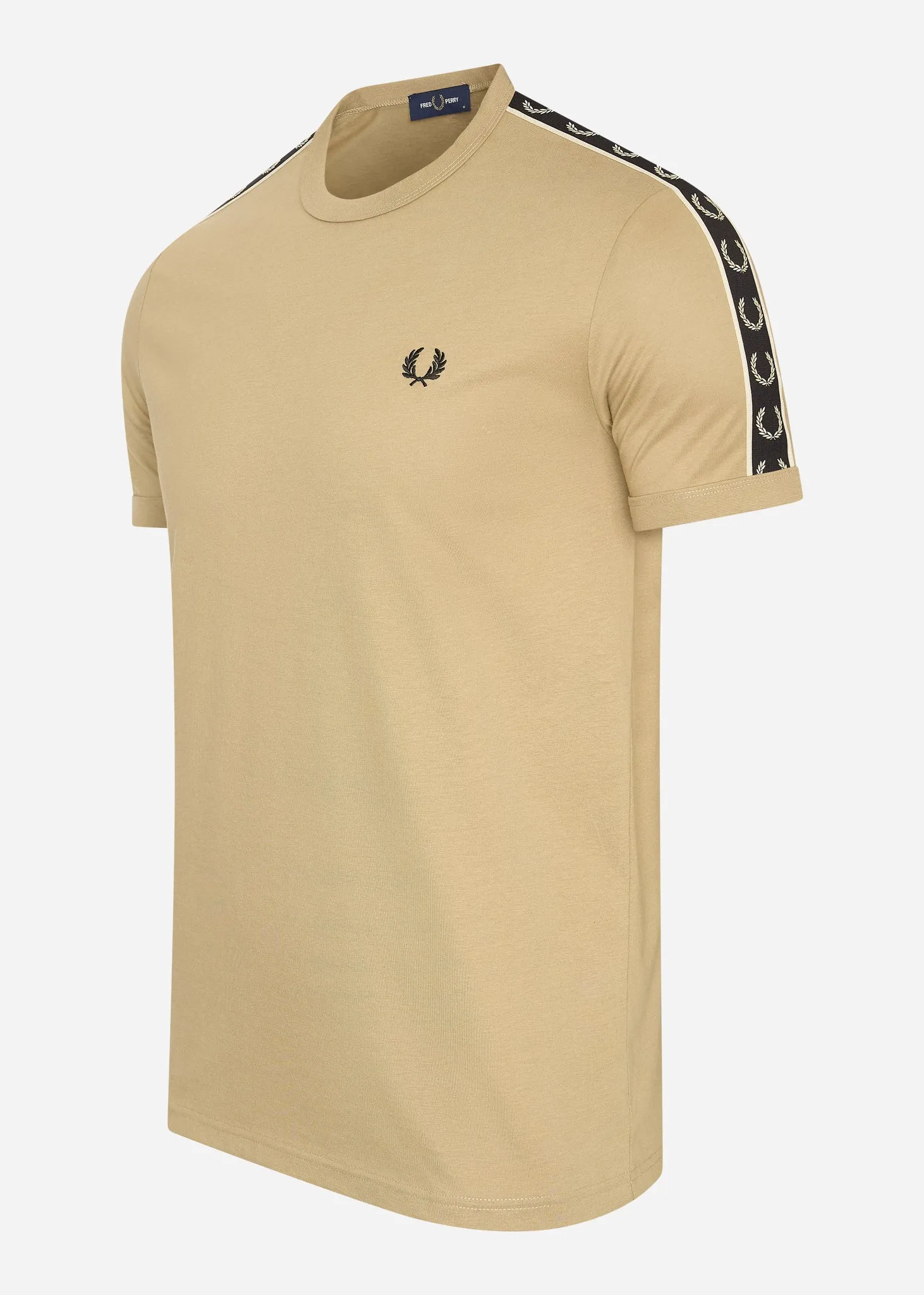 Contrast tape ringer t-shirt - warmstone oatml