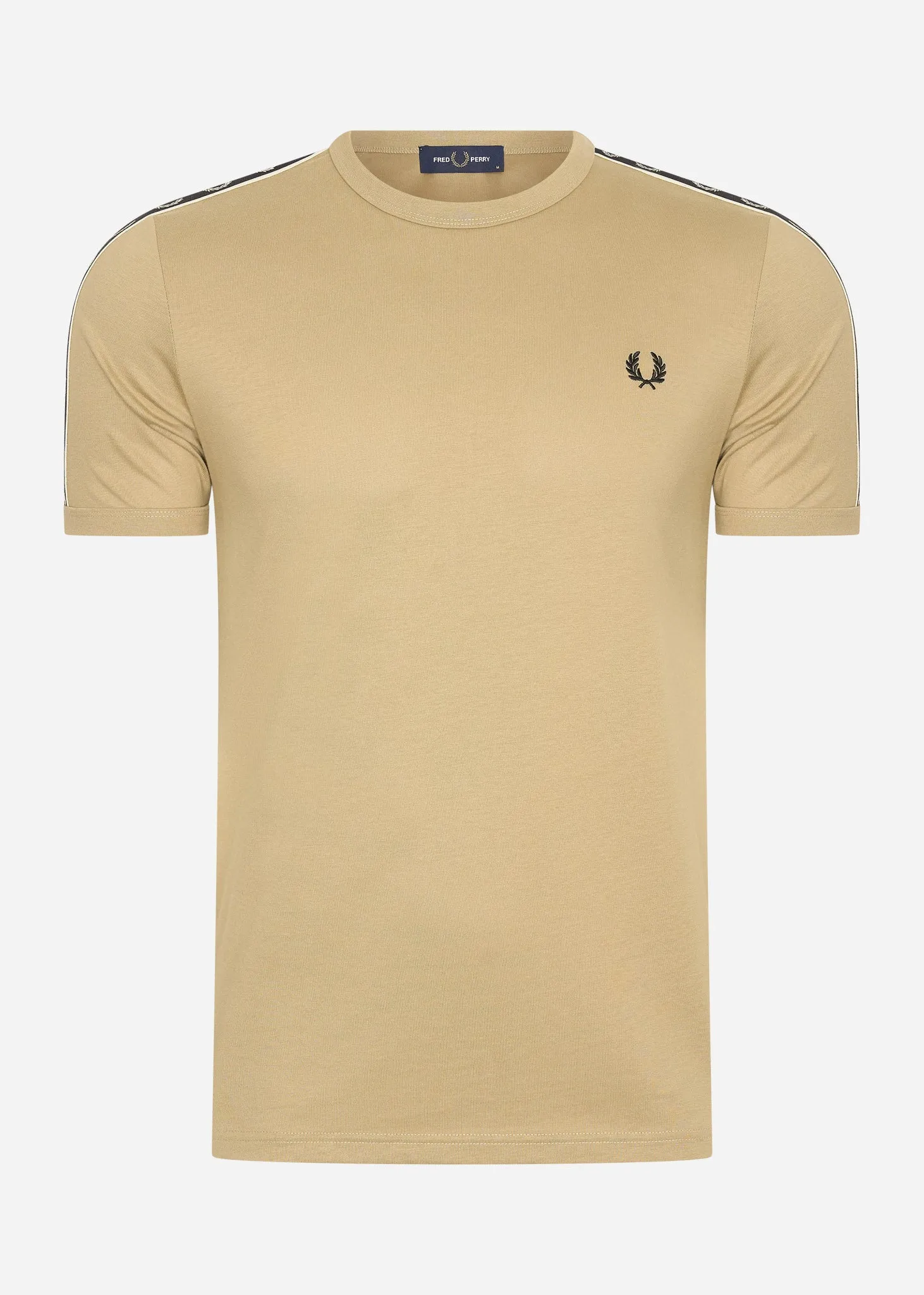 Contrast tape ringer t-shirt - warmstone oatml