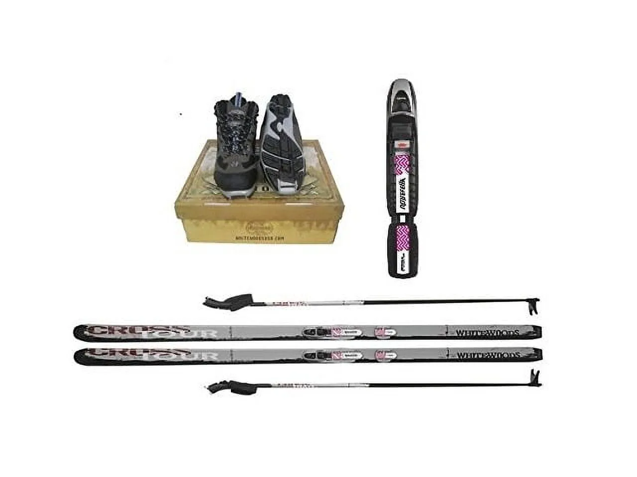 cozy Adult NNN Cross Country Ski Package, 157cm (for Skiers 90-120 lbs.)