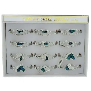 CUFF PAUA SHELL HORSE BRACELET (12)