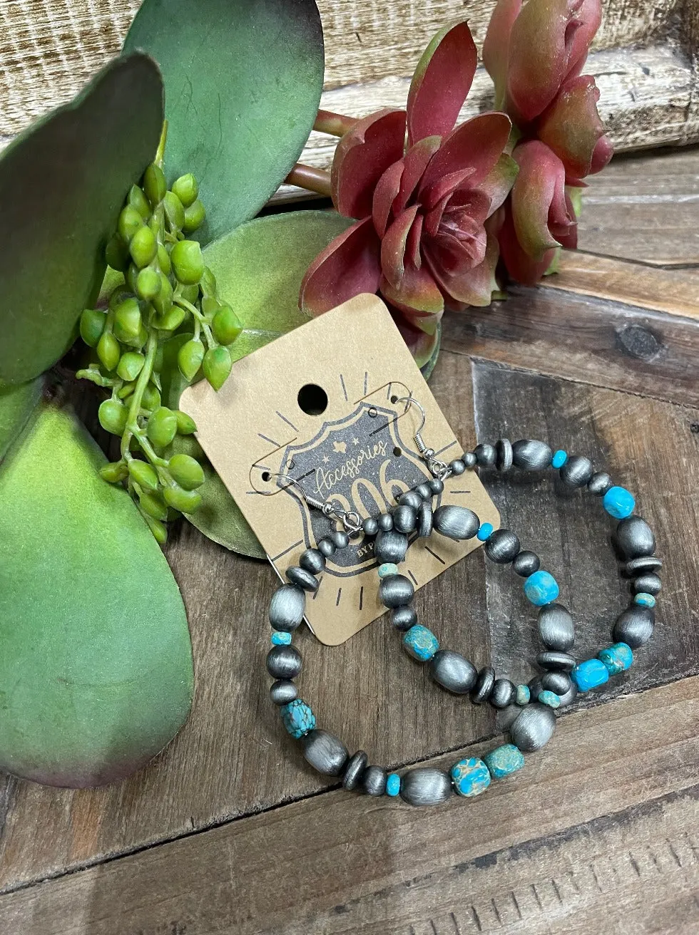 Davis Faux Navajo Pearl Earrings