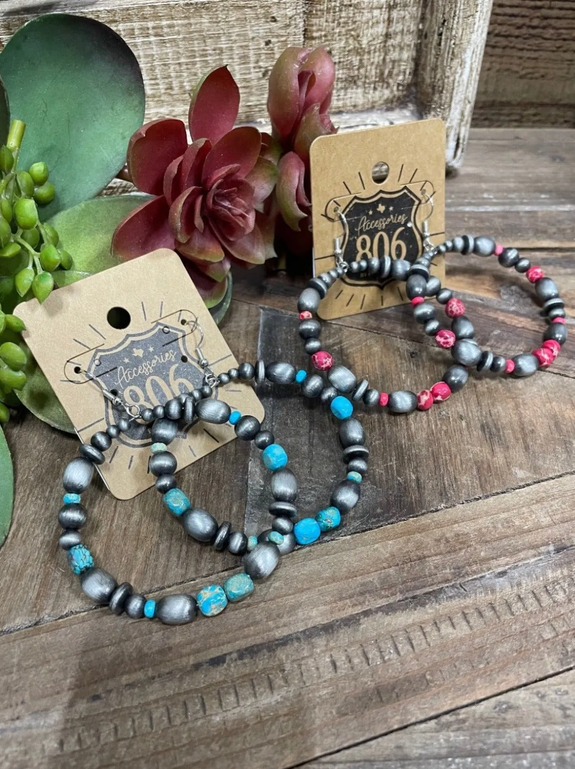 Davis Faux Navajo Pearl Earrings