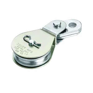 DEUER DB-30E Cable Block, 5/16 in Rope, 480 lb Working Load, 2 in Sheave, Zinc