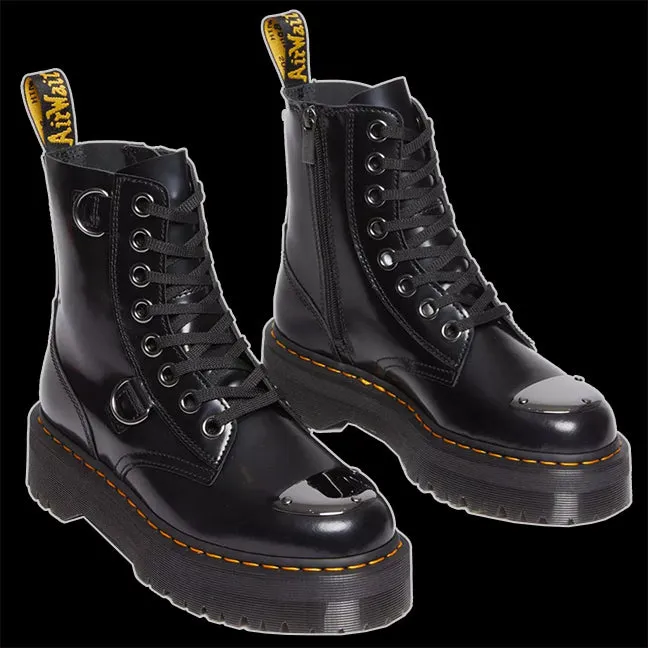 Dr Martens - 8 Eyelet D-Ring Jadon Black Boot