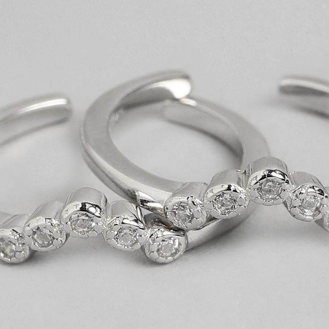 Dreamy Wishbone Silver Adjustable 925 Silver Toe Ring