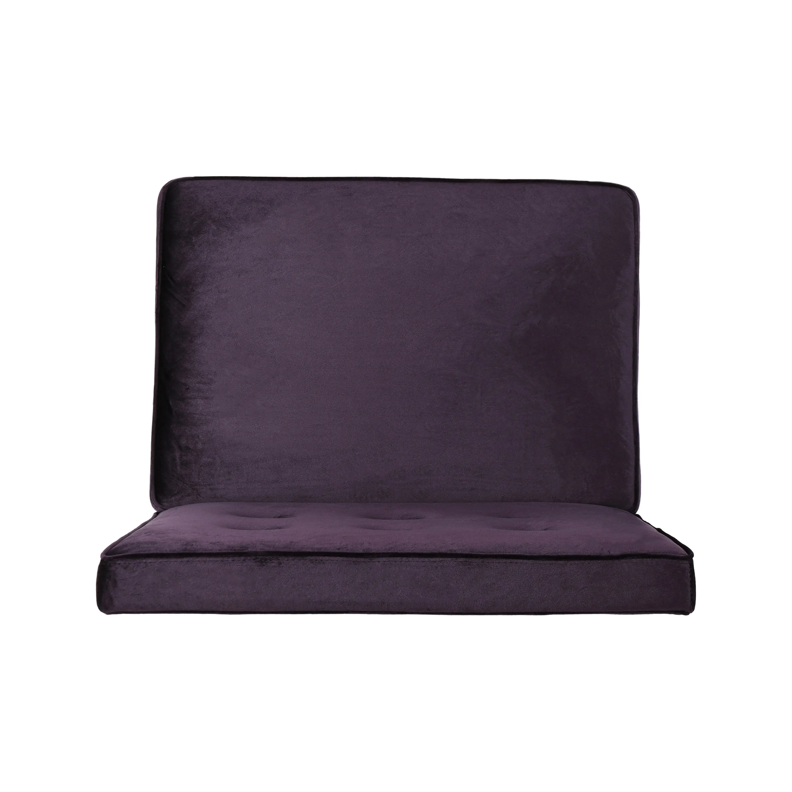 DuSoleil Modern Button Tufted Armless Velvet Accent Chair with Hairpin Legs