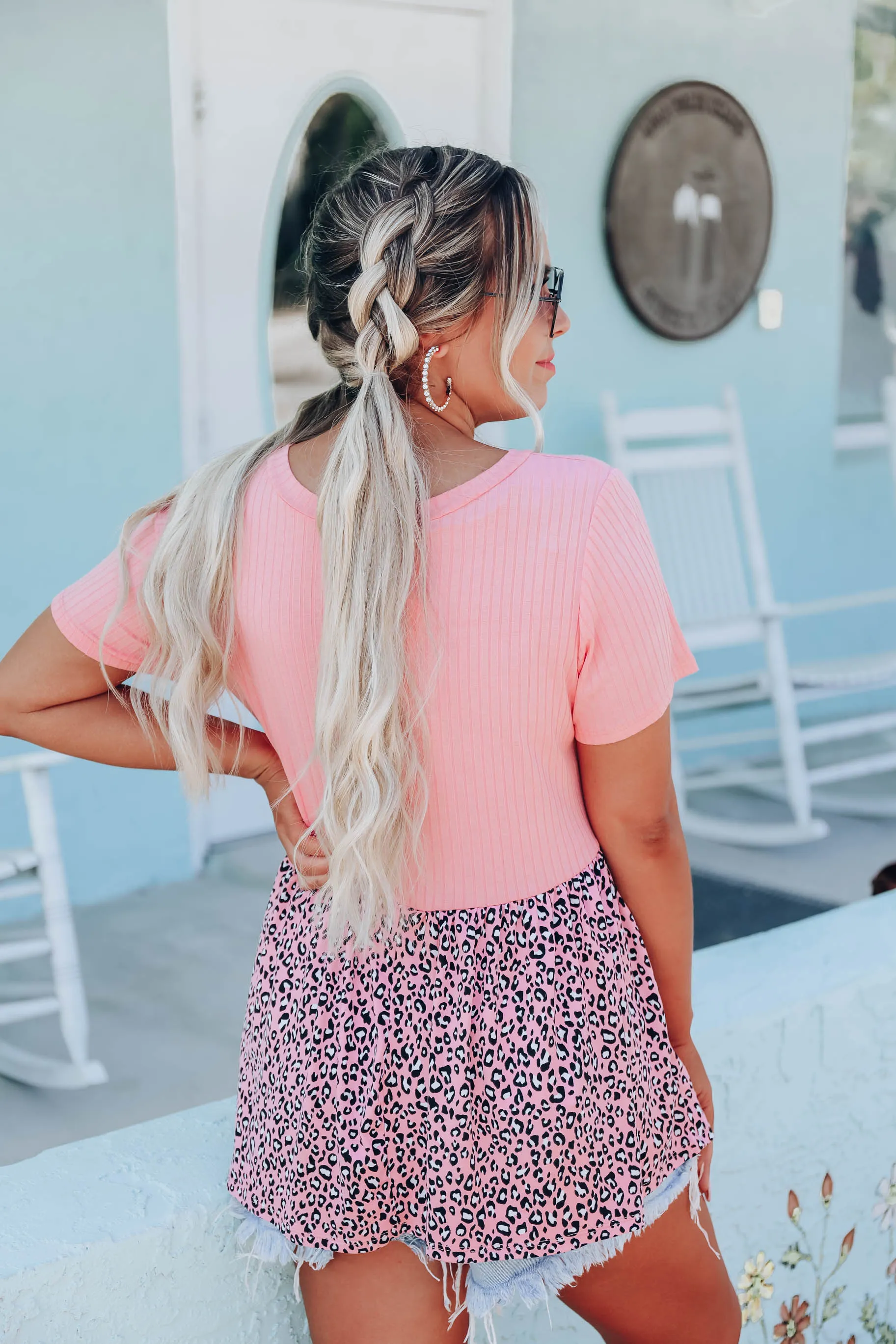 Feelin' Fierce Babydoll Top - Coral
