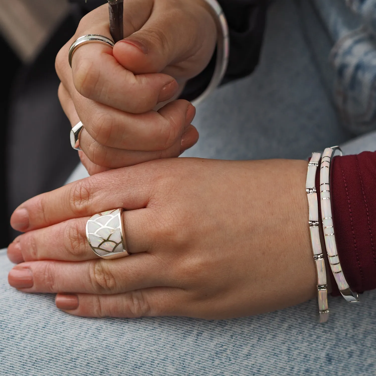 Flinder Larisa White B/C Bracelet