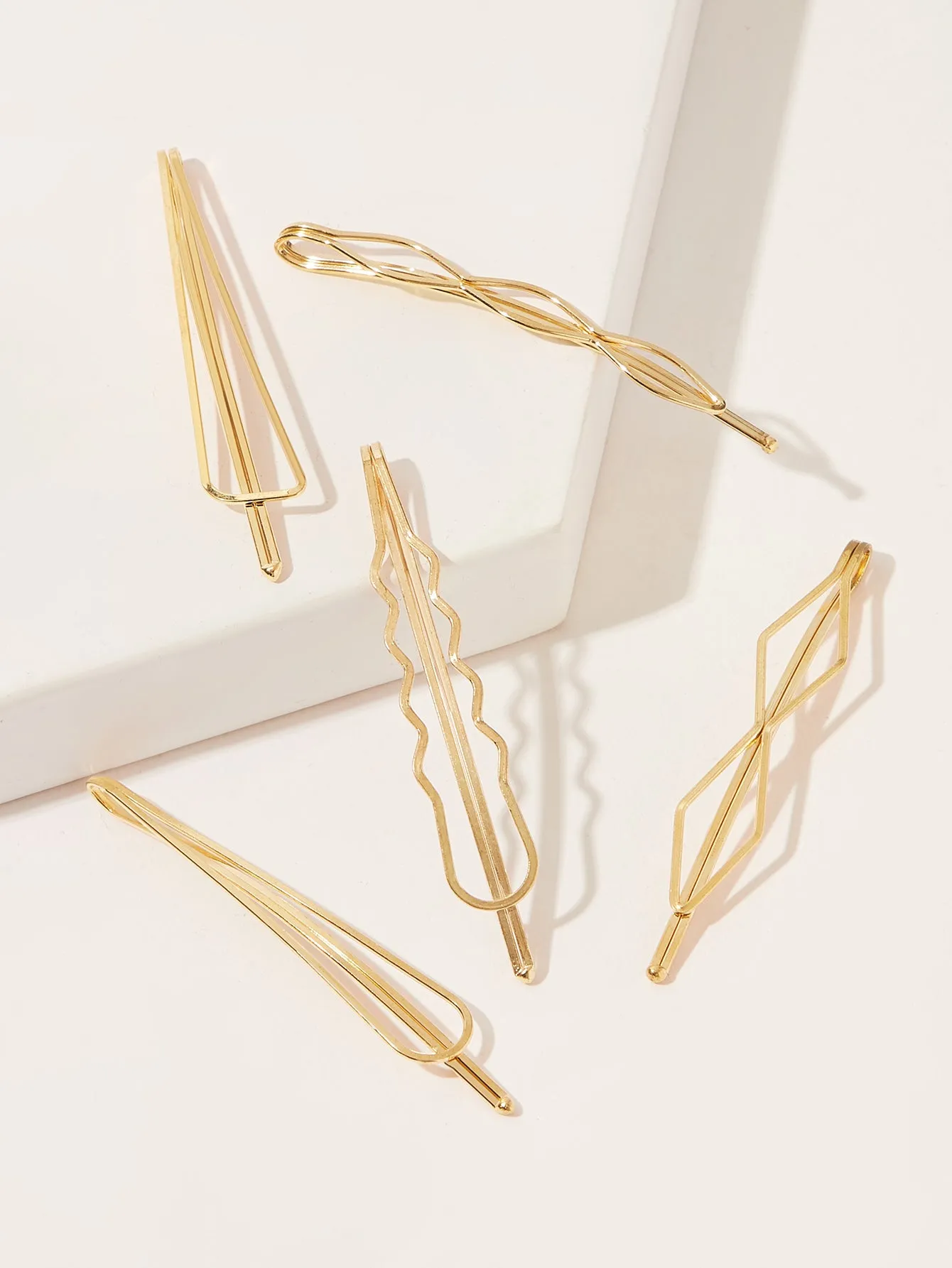 Geometric Design Hairpin 5pcs for Women Barrette Styling Hair Accessories
