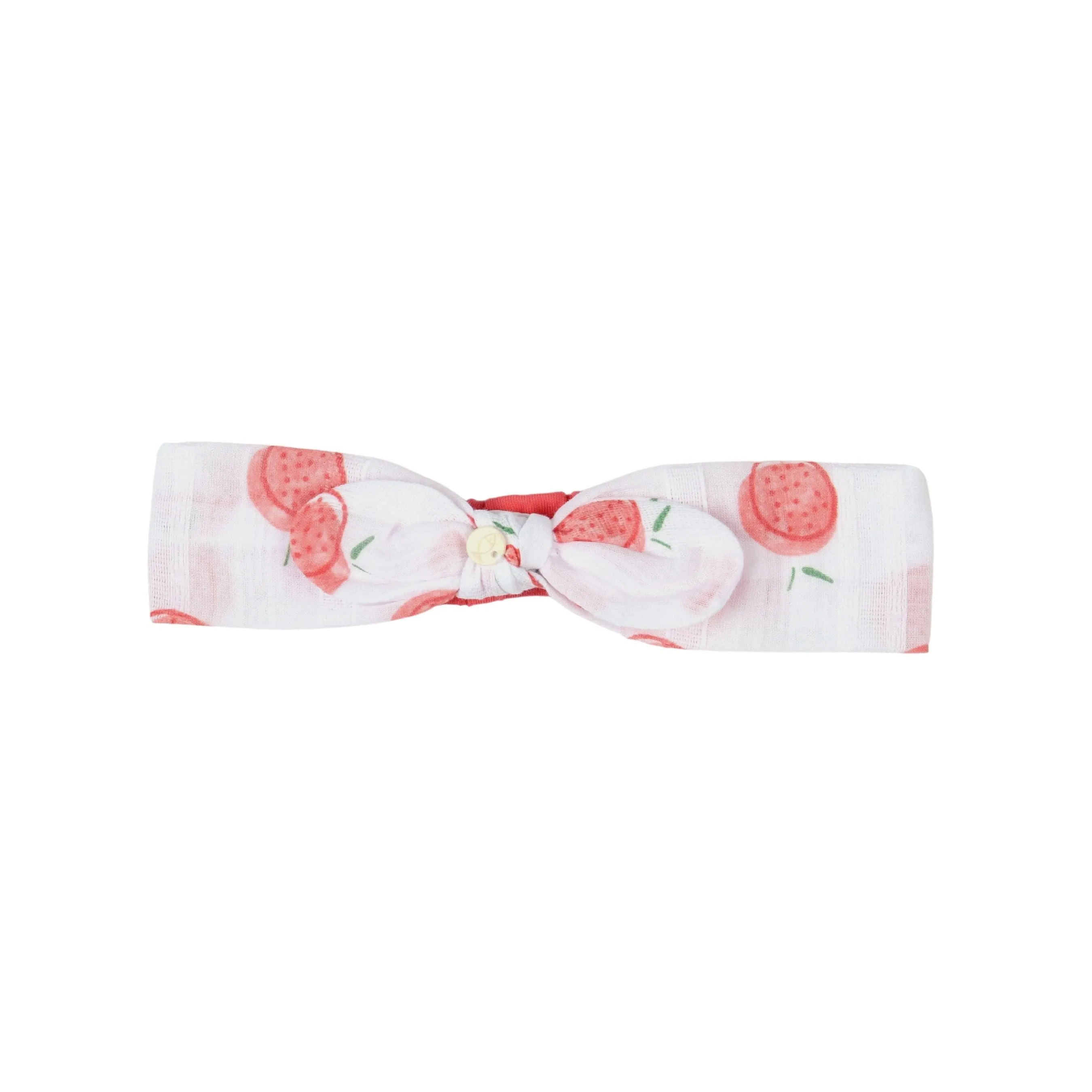 Girls Coral Fruit Cotton Dress Set
