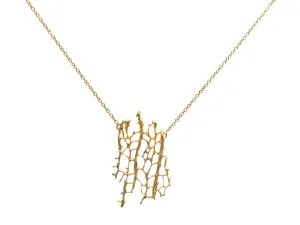 Gold Sea Fan Pendant