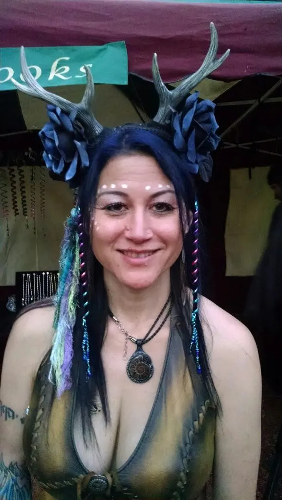 Hair Twister Blue Rainbow - 6 " Mini Hair Wrap