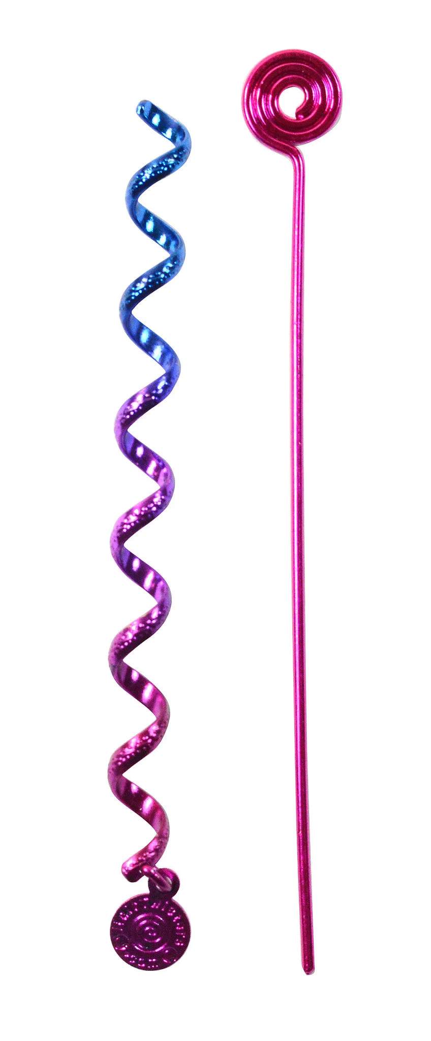 Hair Twister Pink Rainbow - 4" Mini Hair Wrap