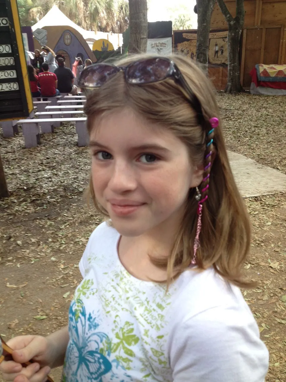 Hair Twister Pink Rainbow - 4" Mini Hair Wrap