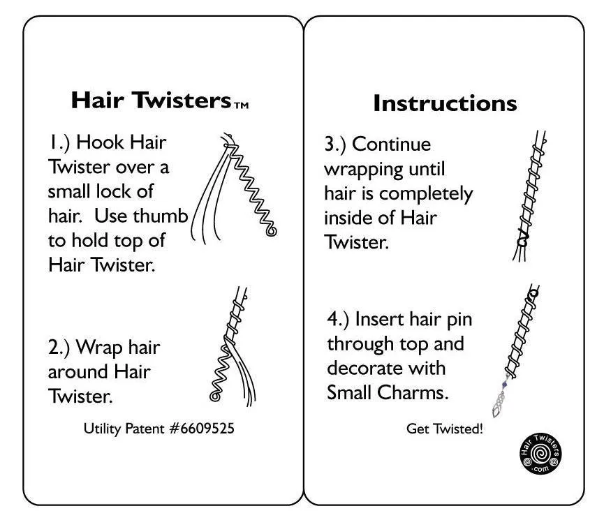 Hair Twisters Gold - 4" Mini Hair Wrap
