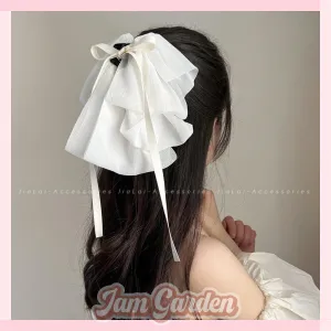 Hairpin chiffon bow grabber hair accessories for women