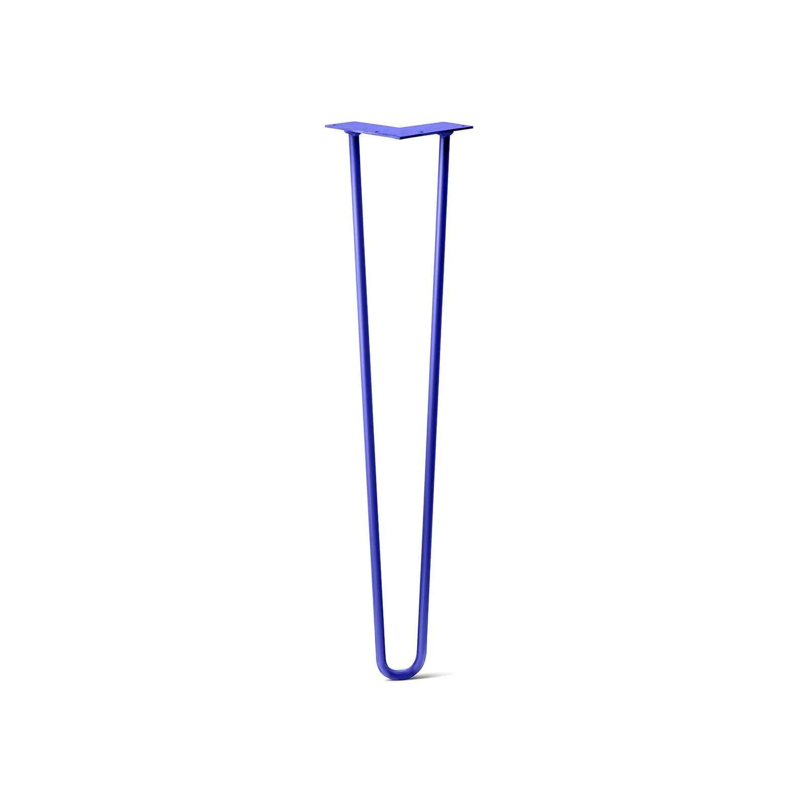 Hairpin Leg (Sold Separately), 2-Rod Design - Blue Powder Coated Finish