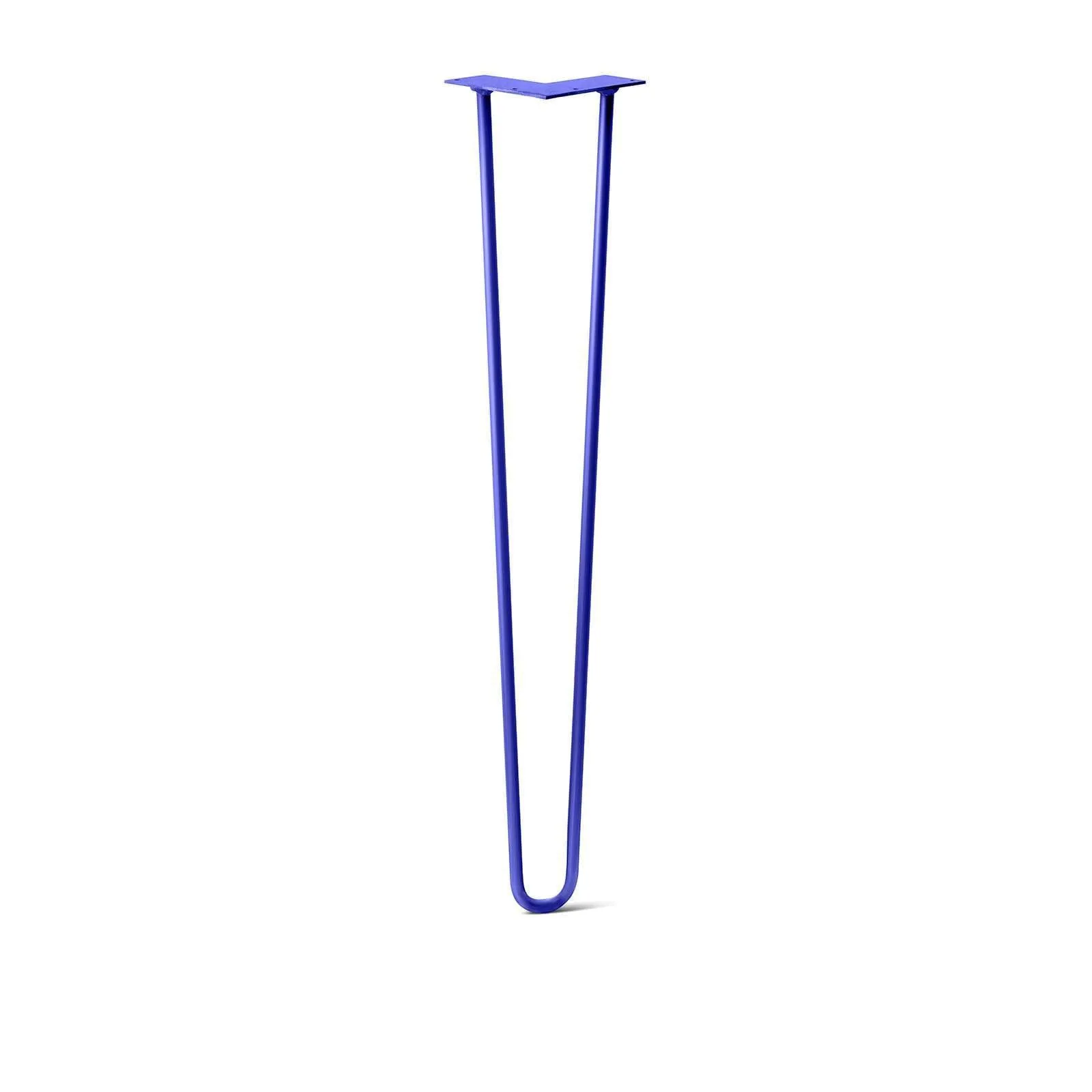 Hairpin Leg (Sold Separately), 2-Rod Design - Blue Powder Coated Finish